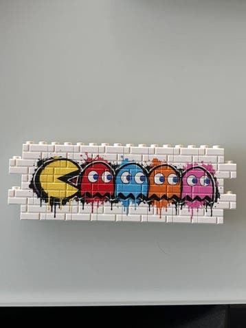Lego Stenen - Lego Classic wall art print pattern, Nieuw