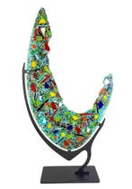 Made Murano Glass - sculptuur, Piastra Carnevale Multicolore