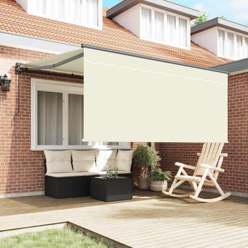 vidaXL Handmatig Zonnescherm 3 x 2,5 m Crèmekleurig 100%, Verzenden, Nieuw