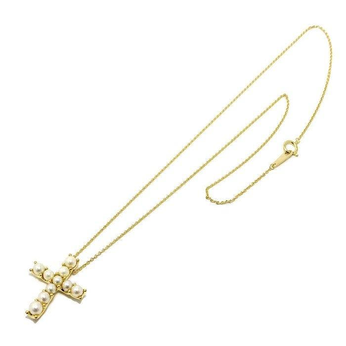 Mikimoto - Halsketting - 18 karaat Geel goud, Bijoux, Sacs & Beauté, Colliers