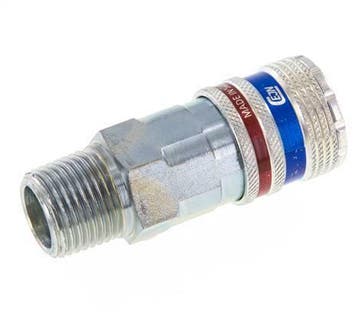 Staal/Messing DN 10.4 Safety Luchtkoppeling Snelkoppeling R, Verzenden, Nieuw