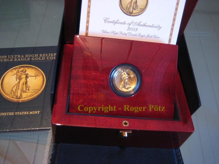 Usa 20 Dollar 2009 Ultra High Relief Double Eagle 1 Unze..., Postzegels en Munten, Munten en Bankbiljetten | Toebehoren, Verzenden