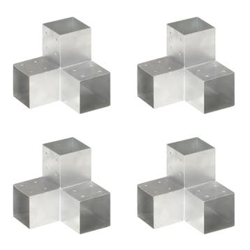 vidaXL Paalverbindingen 4 st Y-vorm 101x101 mm, Verzenden, Nieuw