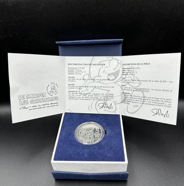België. 5 Euro 2008 De Smurfen Proof (Zonder minimumprijs)