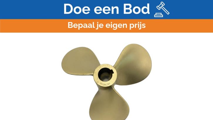 Bieden: Michigan Propellers 3-Blade Brass Propeller GL352 2, Sports nautiques & Bateaux, Accessoires navigation, Enlèvement ou Envoi