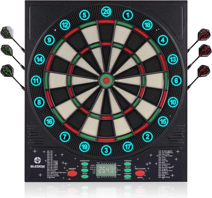 Elektronisch dartbord 8-kleuren LED | -36% Retour deal, Sports & Fitness, Fléchettes, Envoi