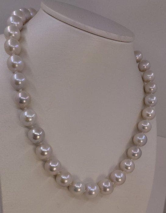 Sans prix de réserve - Collier - 14 carats Or blanc - Perles, Bijoux, Sacs & Beauté, Colliers