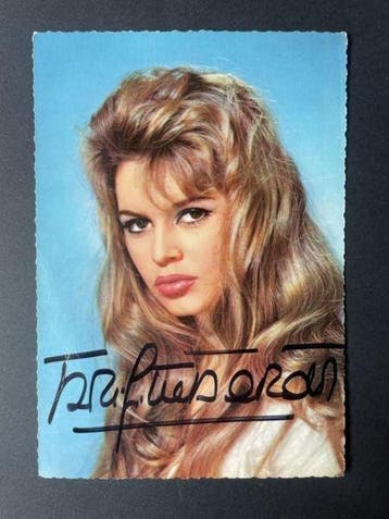 Brigitte Bardot vintage go-kart-autograaf Sam Levin -