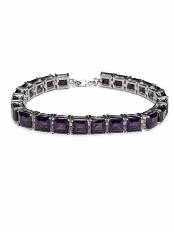 Zonder minimumprijs - Armband Zilver - 50.00ct. tw. Amethist, Nieuw