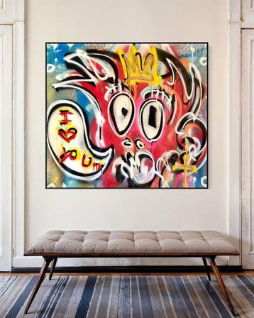 Timo Wedell - Expressionist Fantasy - XL- Basquiat Style