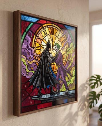 MEDSAN - Stained Glass Batman vs Joker ()