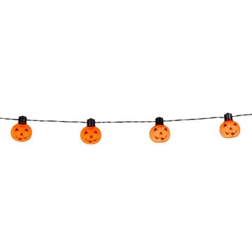 Halloween Lichtslinger LED Pompoen 1,75m, Verzenden