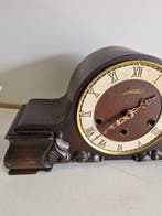 Horloge de table - Antique Verre, Bronze, Bois - 1950-1960, Antiquités & Art