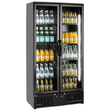 Drankenkoeling | 477L | Zwart | 0°C/+10°C | Statisch +, Verzenden