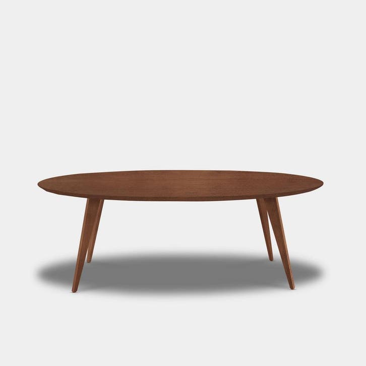 Tafel Ovaal Eikenhout  Hout Onderstel  200x100, Huis en Inrichting, Tafels | Eettafels