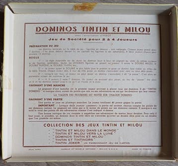 Tintin - 1 Domino-spel - Montbrison, Boeken, Nieuw