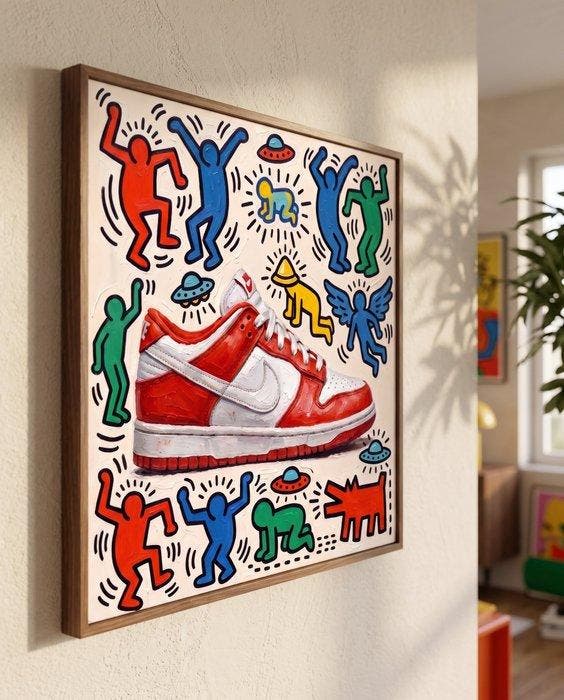 MEDSAN - Keith Haring Dunk () - UNIQUE WORK, Antiek en Kunst, Kunst | Designobjecten