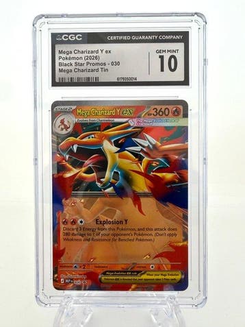 Pokémon - 1 Graded card - Mega Charizard Y ex - Black Star, Nieuw