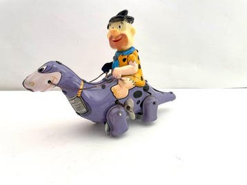 Marx - Blikken speelgoed - Fred Flintstone on Dino -, Antiek en Kunst