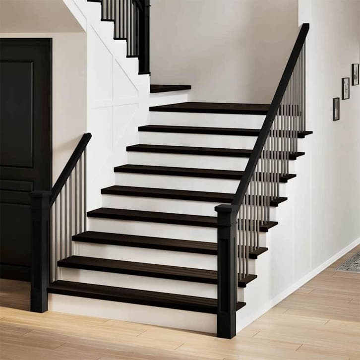vidaXL Traptreden 2 st 110x30x2 cm massief eikenhout, Bricolage & Construction, Échelles & Escaliers, Envoi