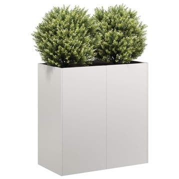 vidaXL Plantenbak 80x40x80 cm roestvrij staal, Verzenden