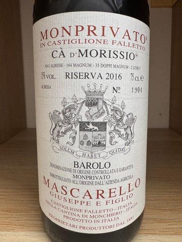 2016 Mascarello Giuseppe, Monprivato Cà dMorissio - Barolo