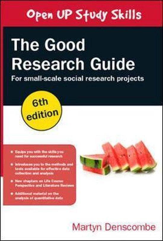 The Good Research Guide: For Small-Scale Social Research, Livres, Langue | Anglais, Envoi