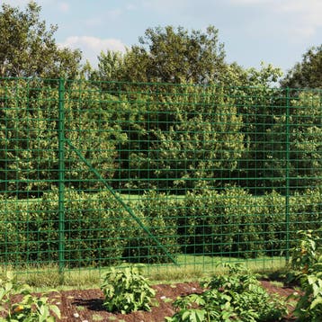 vidaXL Draadgaashek met flens 1,4x10 m groen, Verzenden, Nieuw