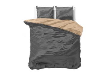 Sleeptime Beauty Double Face Dekbedovertrek Taupe/Anthracite
