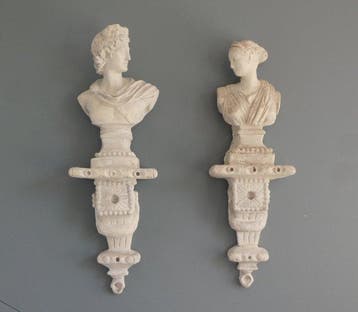 Buste, Apollo & Artemis - 44 cm - Beton
