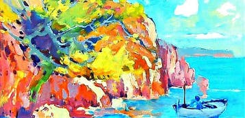 École espagnole (XX) - Costa Brava, Antiquités & Art