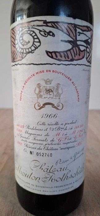 1966 Château Mouton Rothschild - Pauillac 2ème Grand Cru