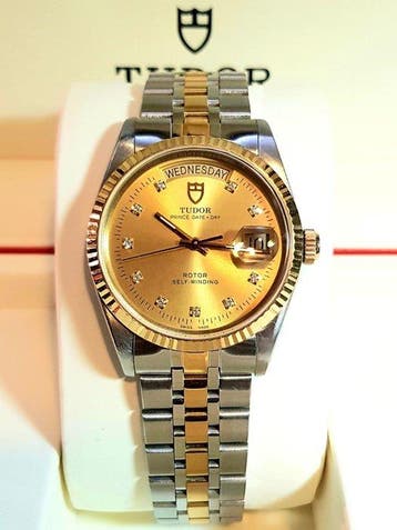 Tudor - Prince Date+Day - GOLD DIAMOND DIAL - 36mm -