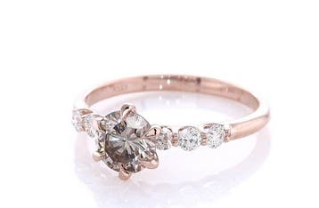 Zonder minimumprijs - Ring - 14 karaat Roségoud - 0.91ct., Nieuw