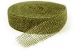 Jute band Olijfgroen 5 cm rol 40 meter, Nieuw