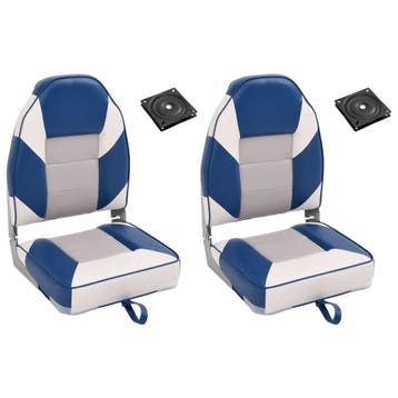 vidaXL 4-delige Bootstoelenset met hoge rugleuning, Sports nautiques & Bateaux, Accessoires navigation, Verzenden