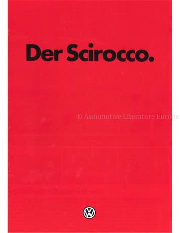 1979 VOLKSWAGEN SCIROCCO BROCHURE DUITS, Ophalen of Verzenden, Nieuw