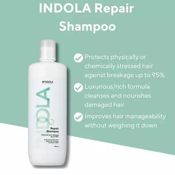 Indola Repair Shampoo, Verzenden, Nieuw, Gel, Wax, Haarlak of Mousse