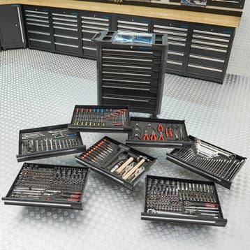 Datona Gereedschapswagen L + Mach VII - Datona - Zwart, Ophalen of Verzenden, Nieuw