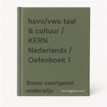 havo/vwo taal & cultuur / KERN Nederlands / Oefenboek 1, Verzenden, Boom voortgezet onderwijs