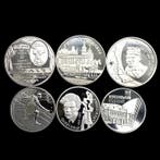 Ukraine. Lot of 6 Commemorative coins: 2 & 5 Hryven