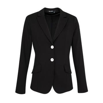 Marc Aurel • zwarte jersey blazer • 36, Kleding | Dames, Marc Aurel, Verzenden, Zwart, Nieuw