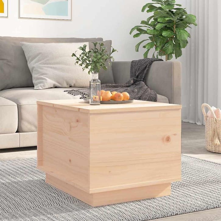 vidaXL Salontafel 40x50x35 cm massief grenenhout, Huis en Inrichting, Tafels | Salontafels, Nieuw, Verzenden