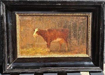 Hendrikus Alexander van Ingen (1833-1898) - Koe in de stal