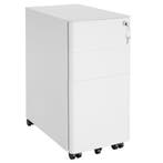 tectake Archiefkast Parvus, 2 lades, 1 hangmappenkast - wit, Verzenden