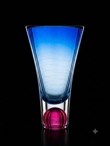 Kosta Boda - Goran Warff - Vase - Zoom 40057 - Cristal -, Antiquités & Art
