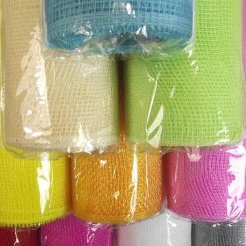 Decomesh Babyroze 53 cm rol 9 meter voor kransen en inpakken, Huis en Inrichting, Nieuw