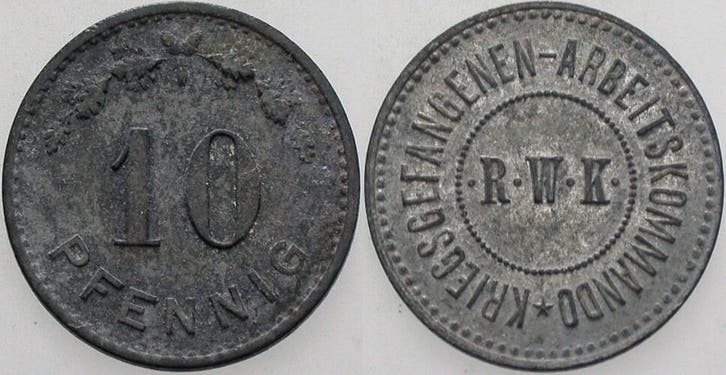 10 Pfennig ohne Jahr Dornap oorlogsgefangenen-arbeitskomm..., Postzegels en Munten, Munten | Nederland, Verzenden