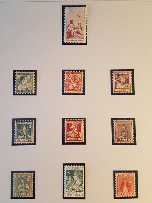 Zwitserland 1912/197 - Verzameling van interessante series, Postzegels en Munten, Postzegels | Europa | België