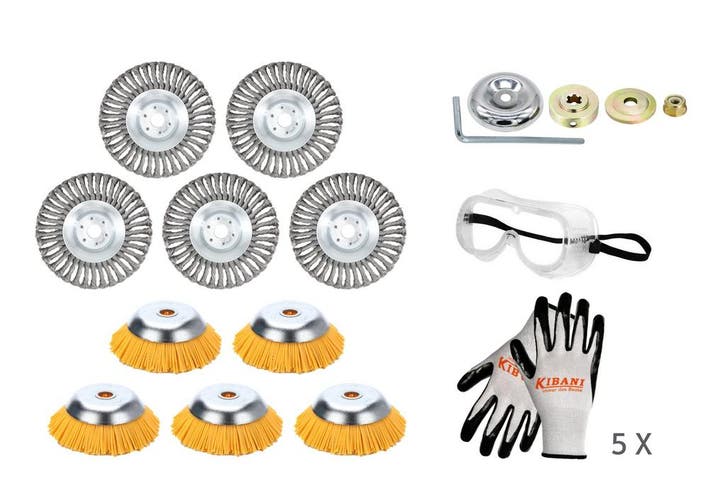 17 Delig Voordeelset Groot - 5x Nylon En 5x Stalen, Tuin en Terras, Hand-tuingereedschap, Nieuw